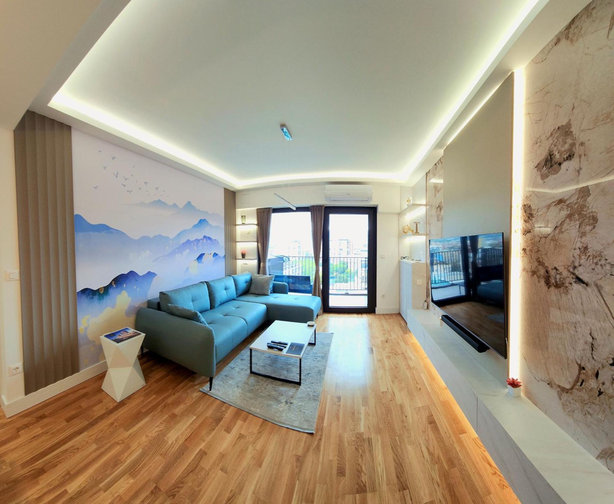 Diamond Residences 10Th Fl. Lux Apt. W/ City View Skopje Bagian luar foto