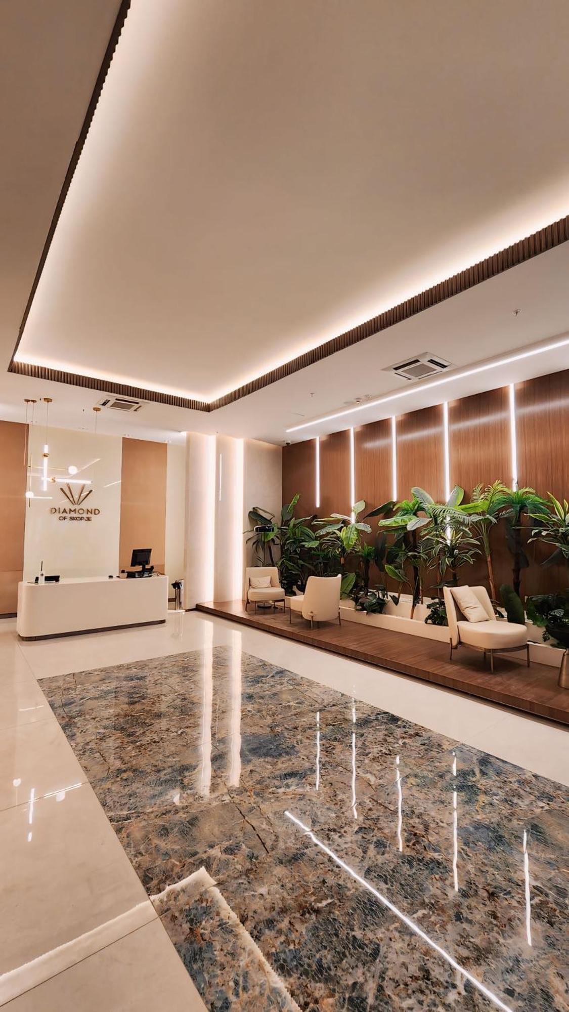 Diamond Residences 10Th Fl. Lux Apt. W/ City View Skopje Bagian luar foto